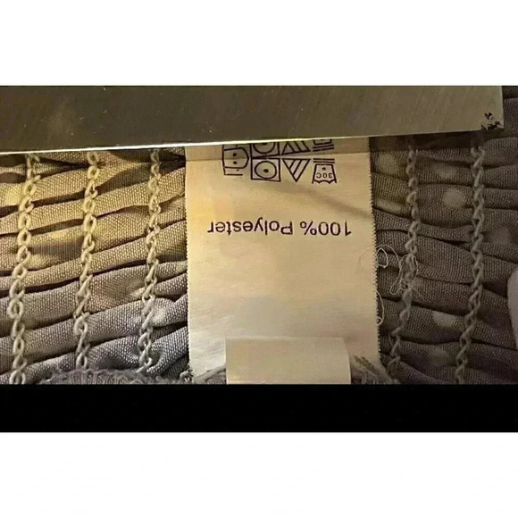 Purple Crop Top With Polk-a Dots V-neck Capped Ruffle Sleeves Plus Size 4XL - Picture 7 of 7